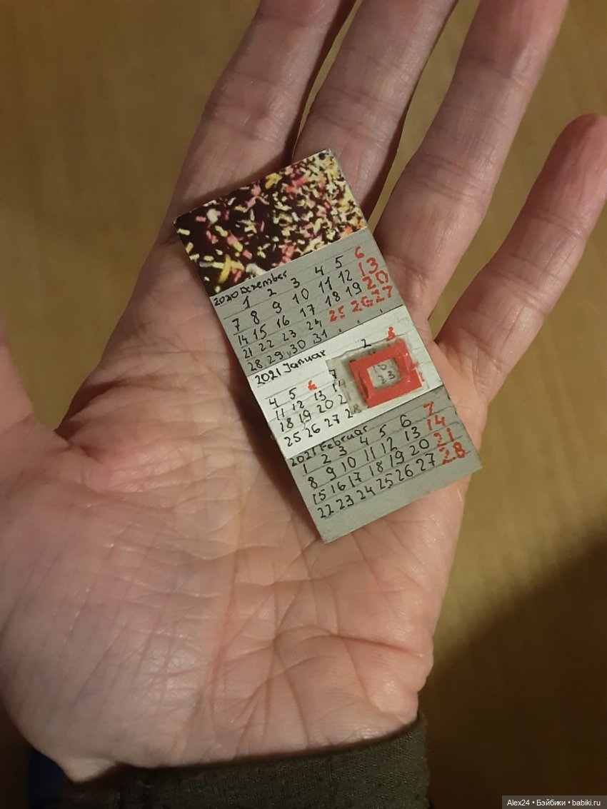 Календарь — Кукольная миниатюра своими руками: еда (фото 6)