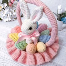 Пасхальный зайчик. Описание вязания