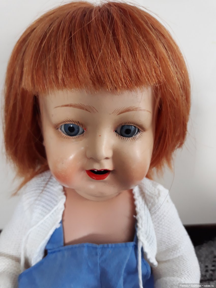 Как состарить парик для антикварной куклы