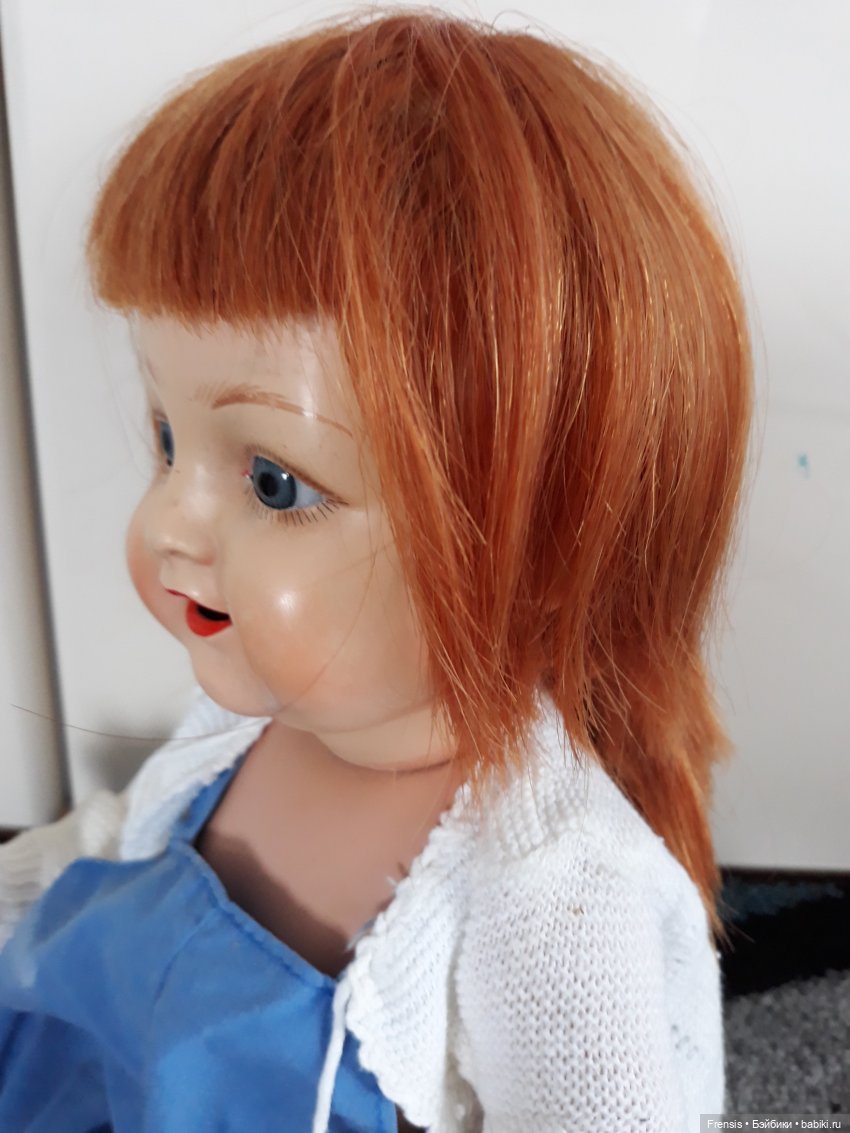 Как состарить парик для антикварной куклы (фото 2)