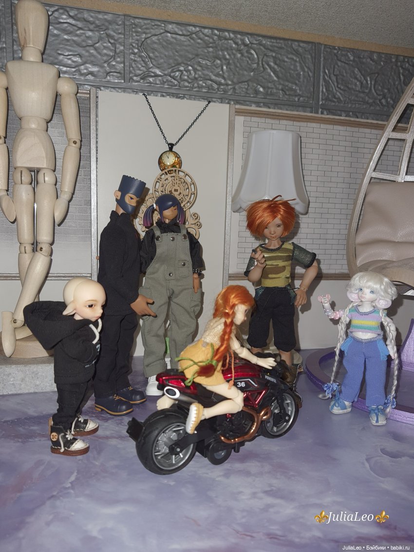 Мы купили мотоцикл — Домашние фото авторских кукол: личные коллекции (фото 9)