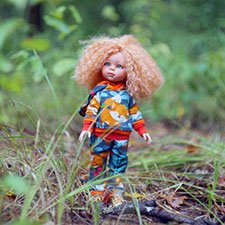 "Новая" Женя в лесу