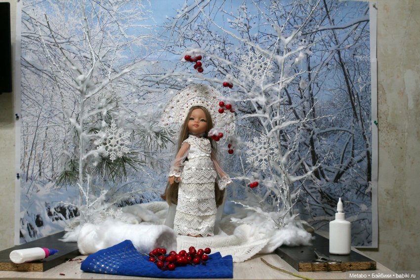 Создание зимнего фона для фото, когда снега нет | Бэйбики Создание зимнего фона для фото, когда снега нет (фото 9)