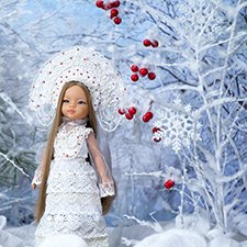 Создание зимнего фона для фото, когда снега нет