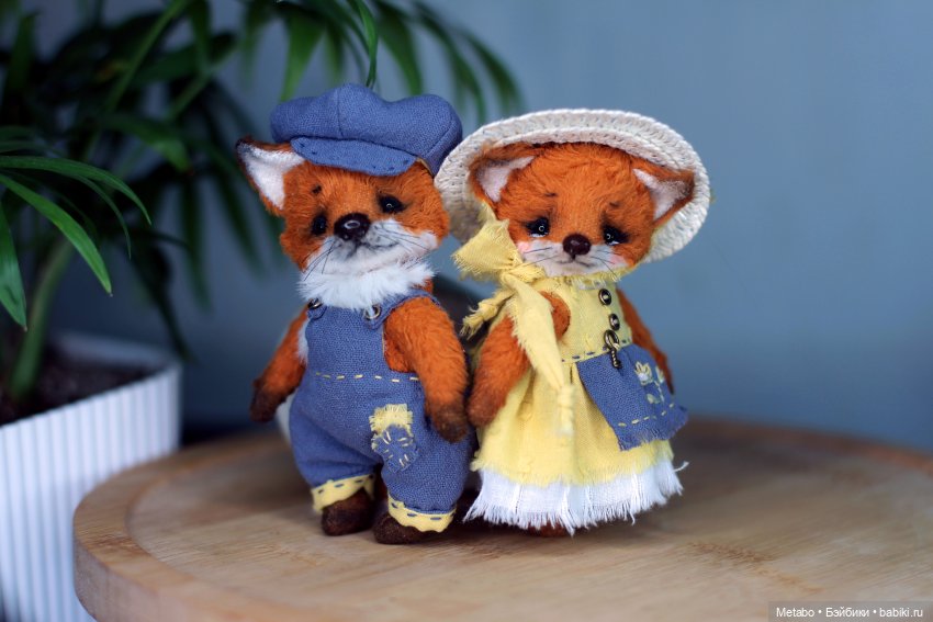 Лис и Лисичка. Тедди — Авторские мишки Тедди и друзья: фото