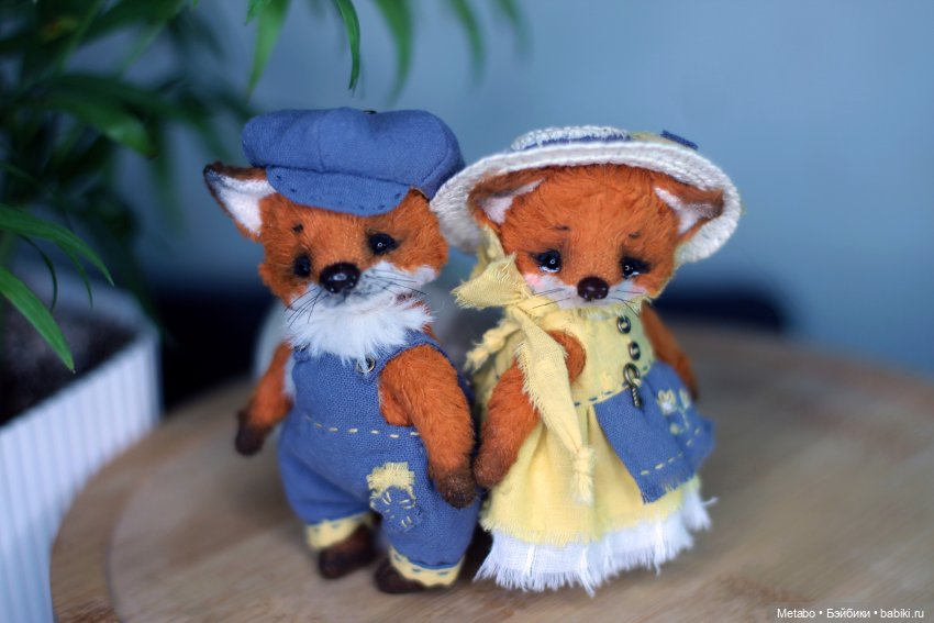 Лис и Лисичка. Тедди — Авторские мишки Тедди и друзья: фото