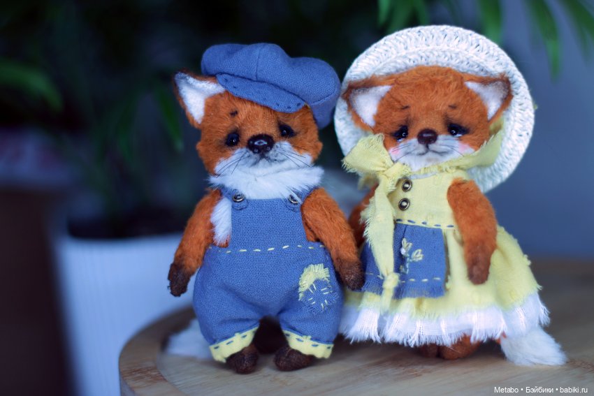 Лис и Лисичка. Тедди — Авторские мишки Тедди и друзья: фото