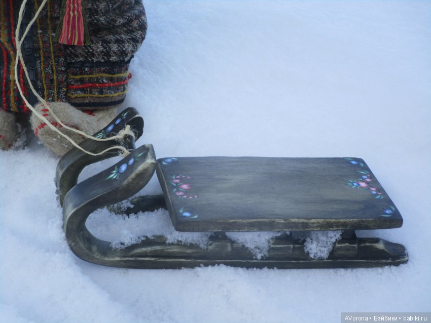 Последний снег и расписные саночки (фото 2)
