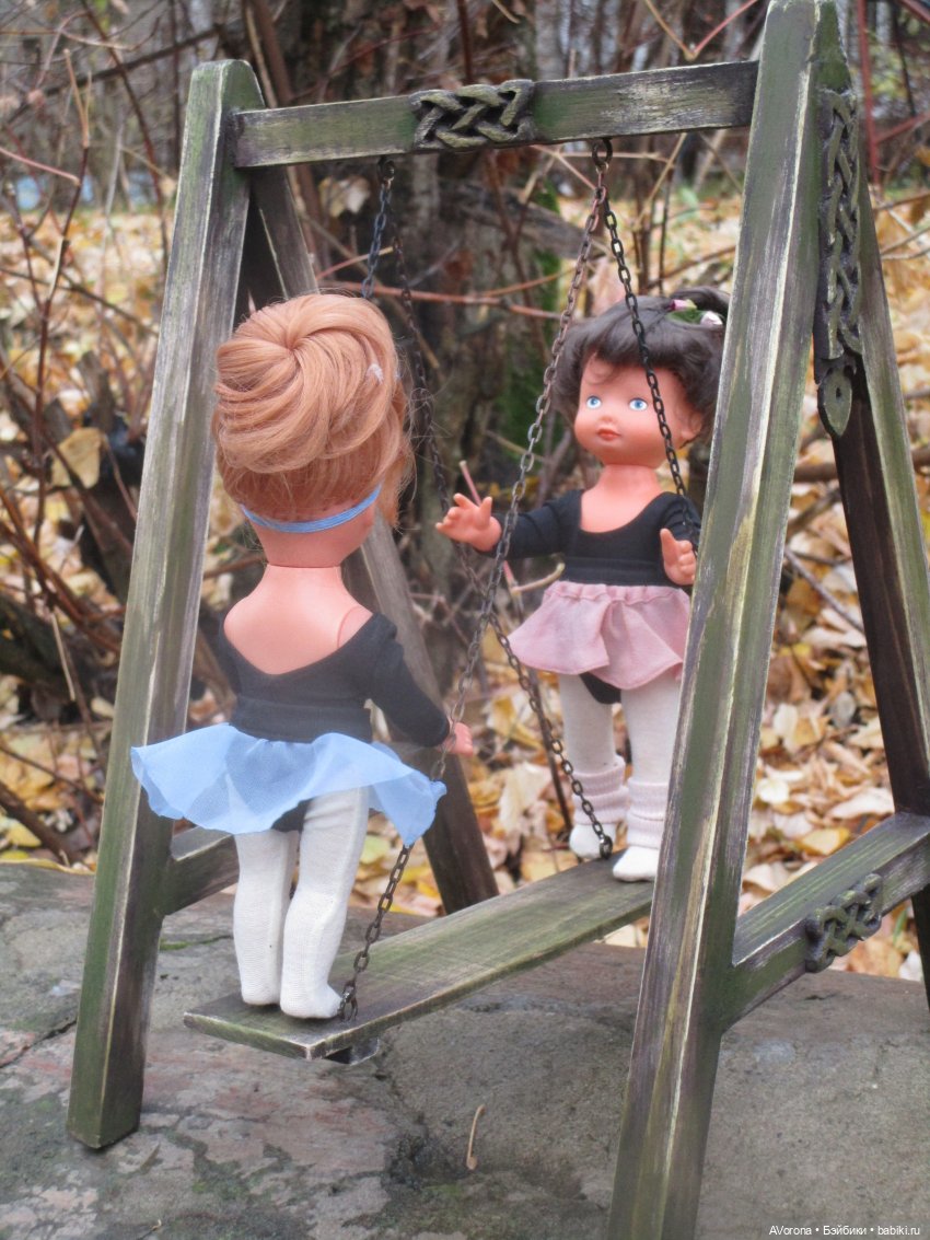 Осенние качели — Мебель для кукол и домиков: фото