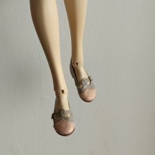 Туфли из натуральной кожи, двухцветные, в пастельных оттенках