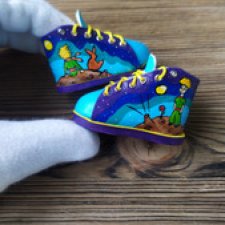 Обувь с ручной росписью