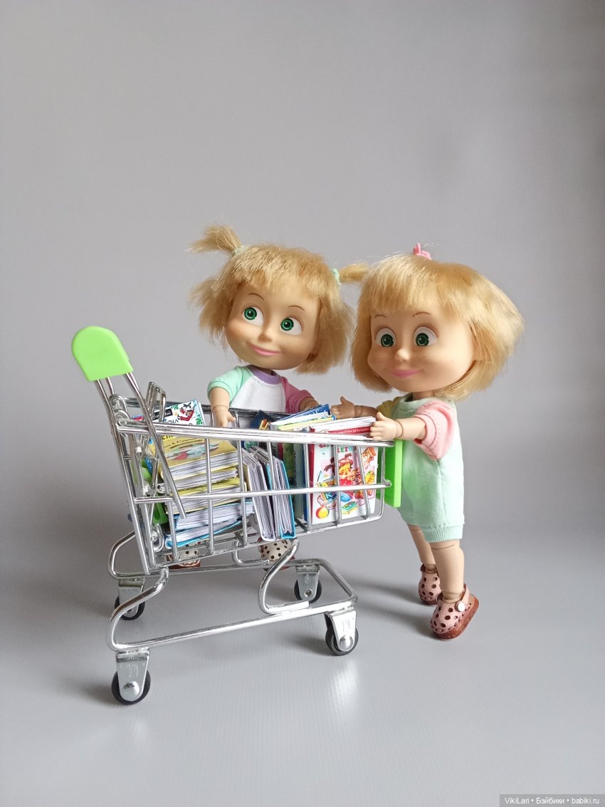 Машины книжки — Куклы Маша и Медведь (Simba): Маша в кармашке