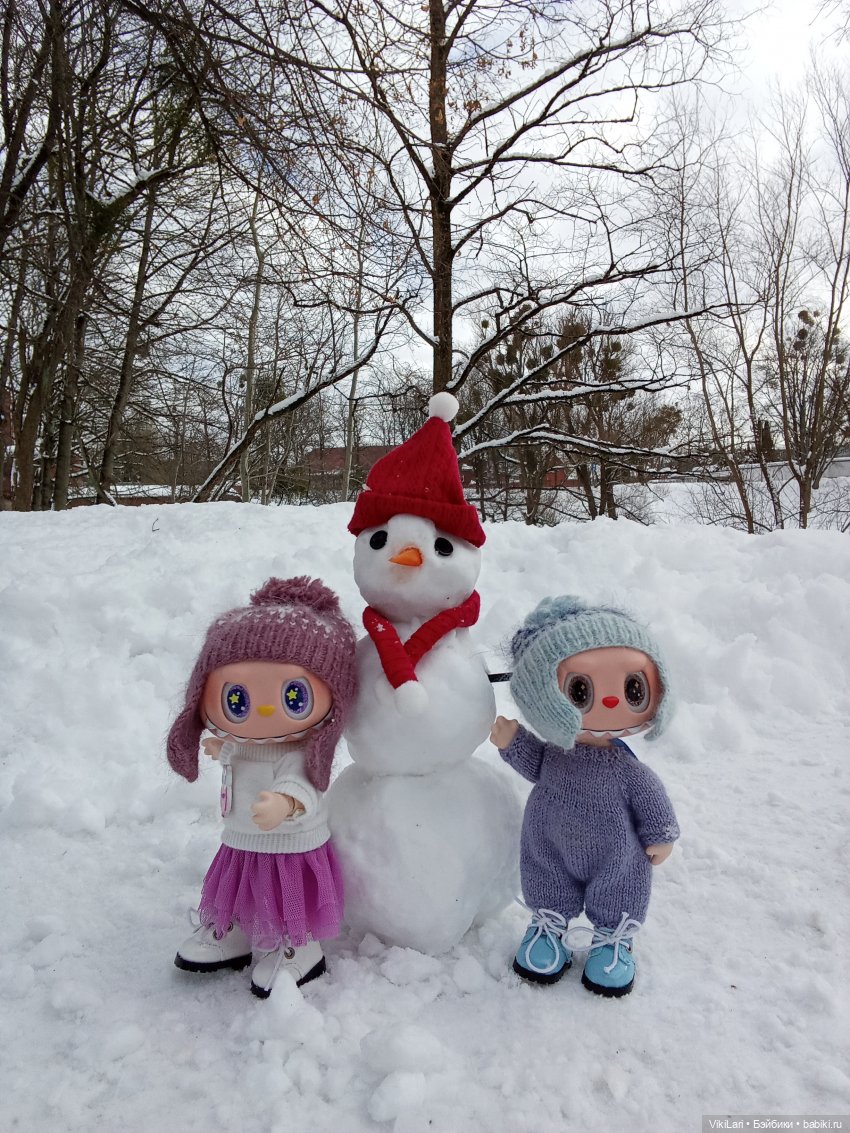 Как Паулина и Каспер снеговика лепили (фото 6)