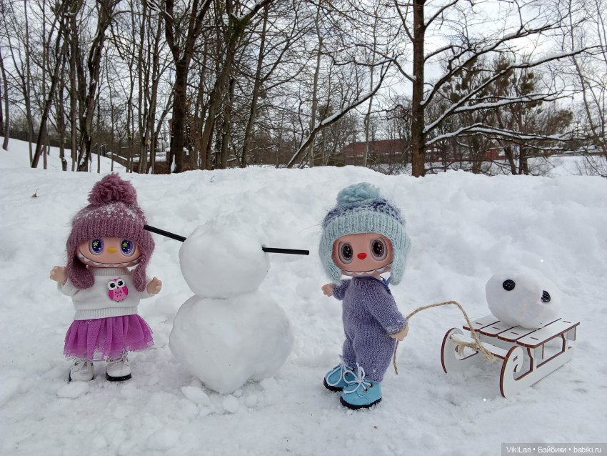 Как Паулина и Каспер снеговика лепили (фото 3)