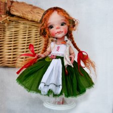 Шарнирная кукла Алёнушка