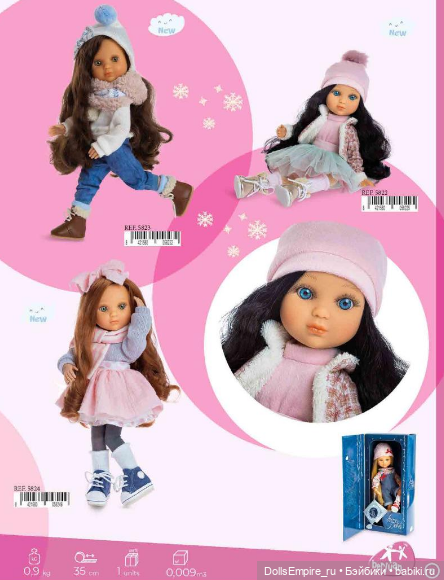 Новинки Berjuan 2022! Шарнирные Евы и Биггерс с усами (фото 4)