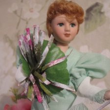 Фарфоровая кукла-путешественница Марыня Плавицкая