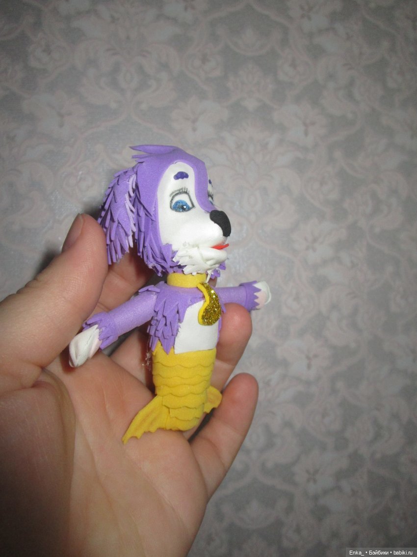 Рыбопес и рыбощенок из фоамирана (фото 5)