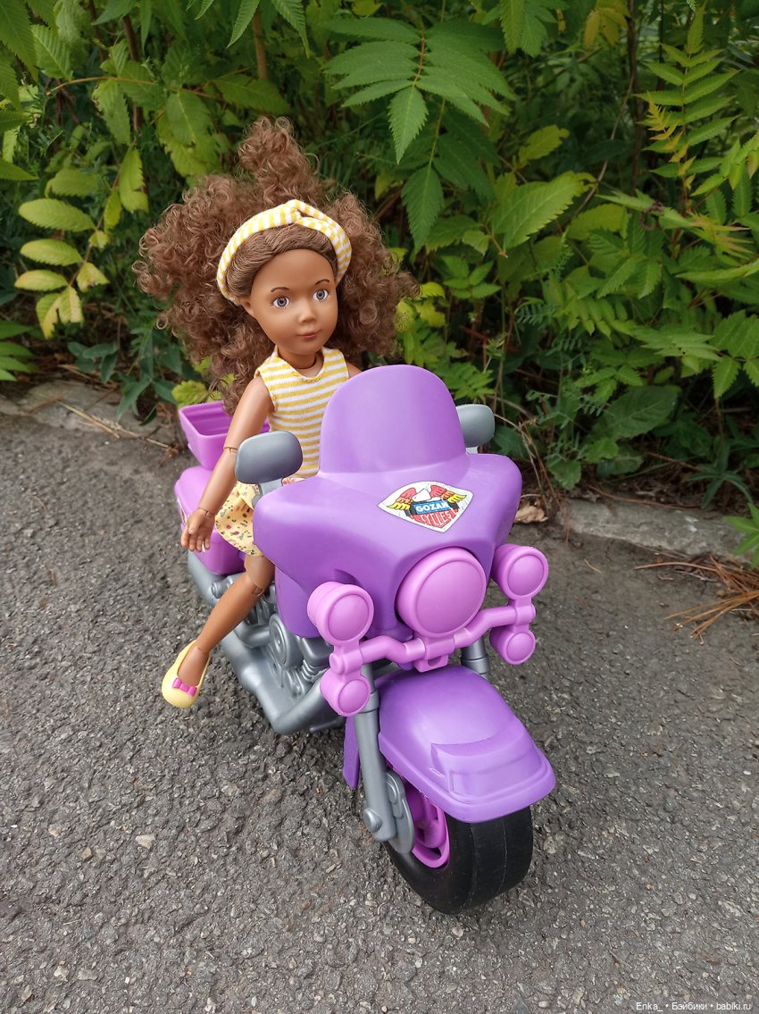 Прогулка на мотоцикле — Куклы Kathe Kruse (Кате/Кэте Крузе): фото (фото 3)