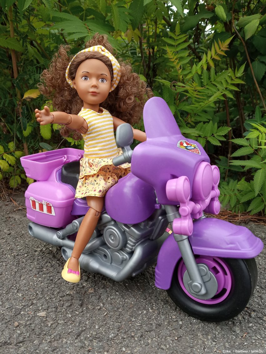 Прогулка на мотоцикле — Куклы Kathe Kruse (Кате/Кэте Крузе): фото