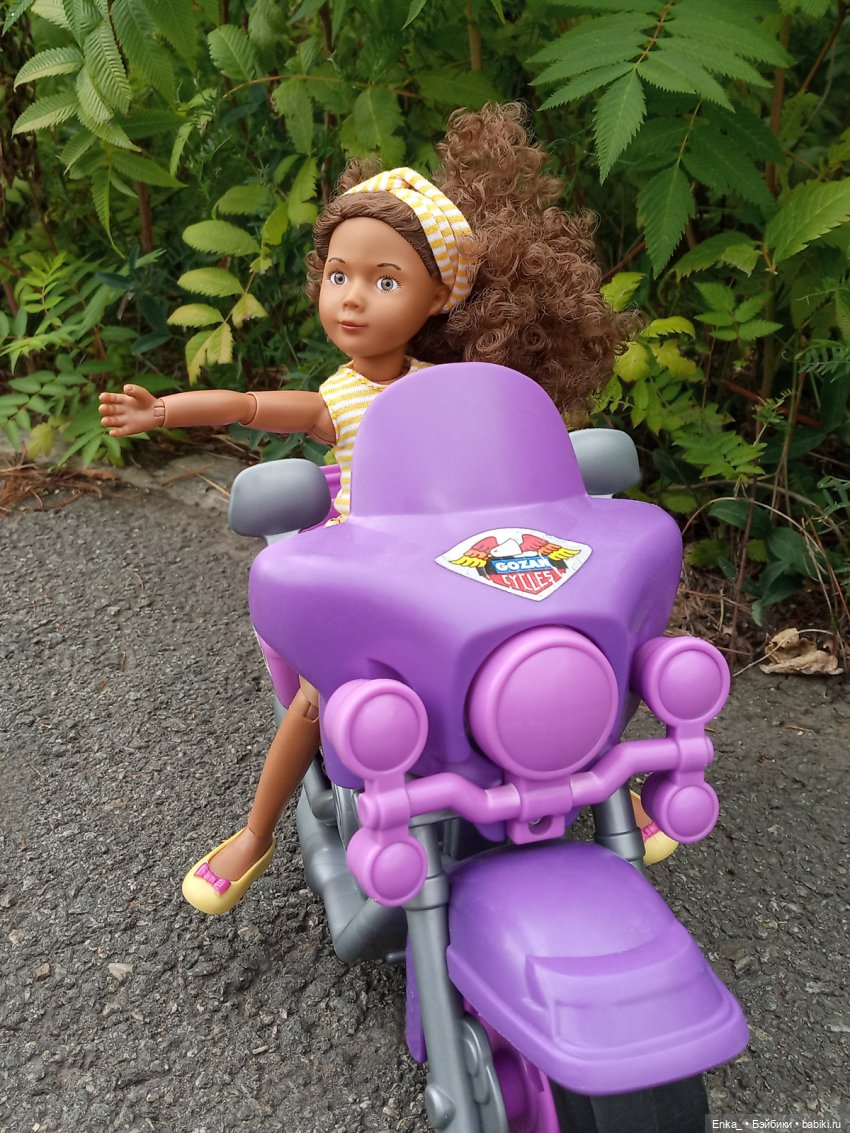 Прогулка на мотоцикле — Куклы Kathe Kruse (Кате/Кэте Крузе): фото (фото 2)