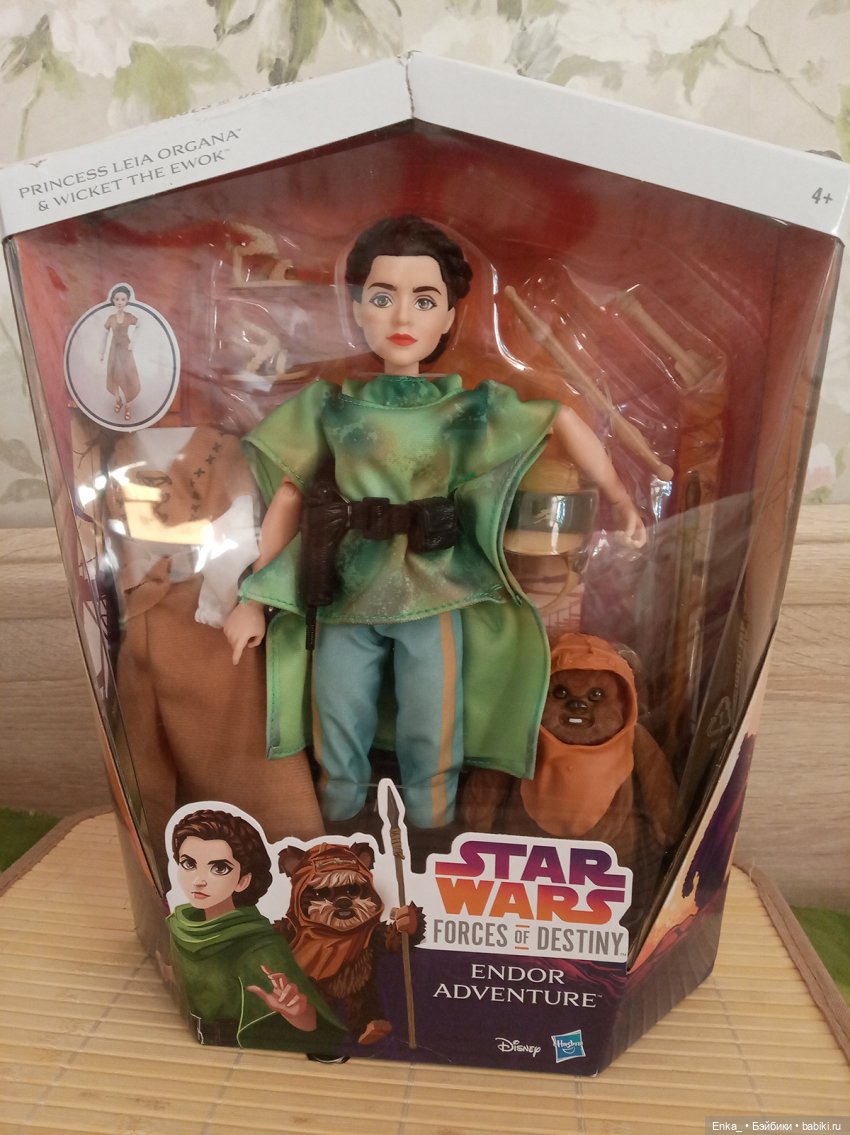 Принцесса Лея и Эвок: Hasbro Star Wars "Планета Эндор"