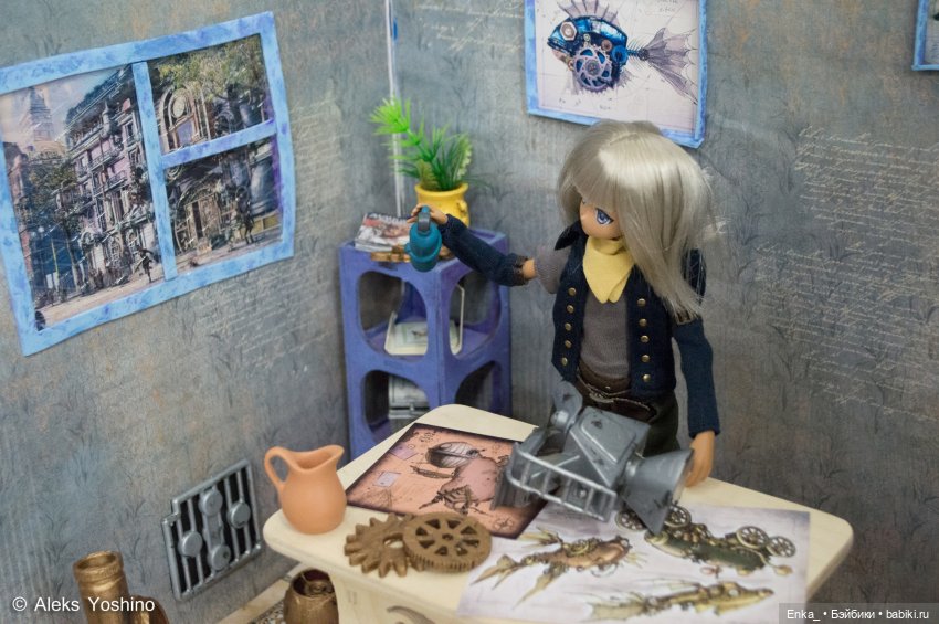 Квентин и Миюки в мастерской (Steampunk) (фото 10)