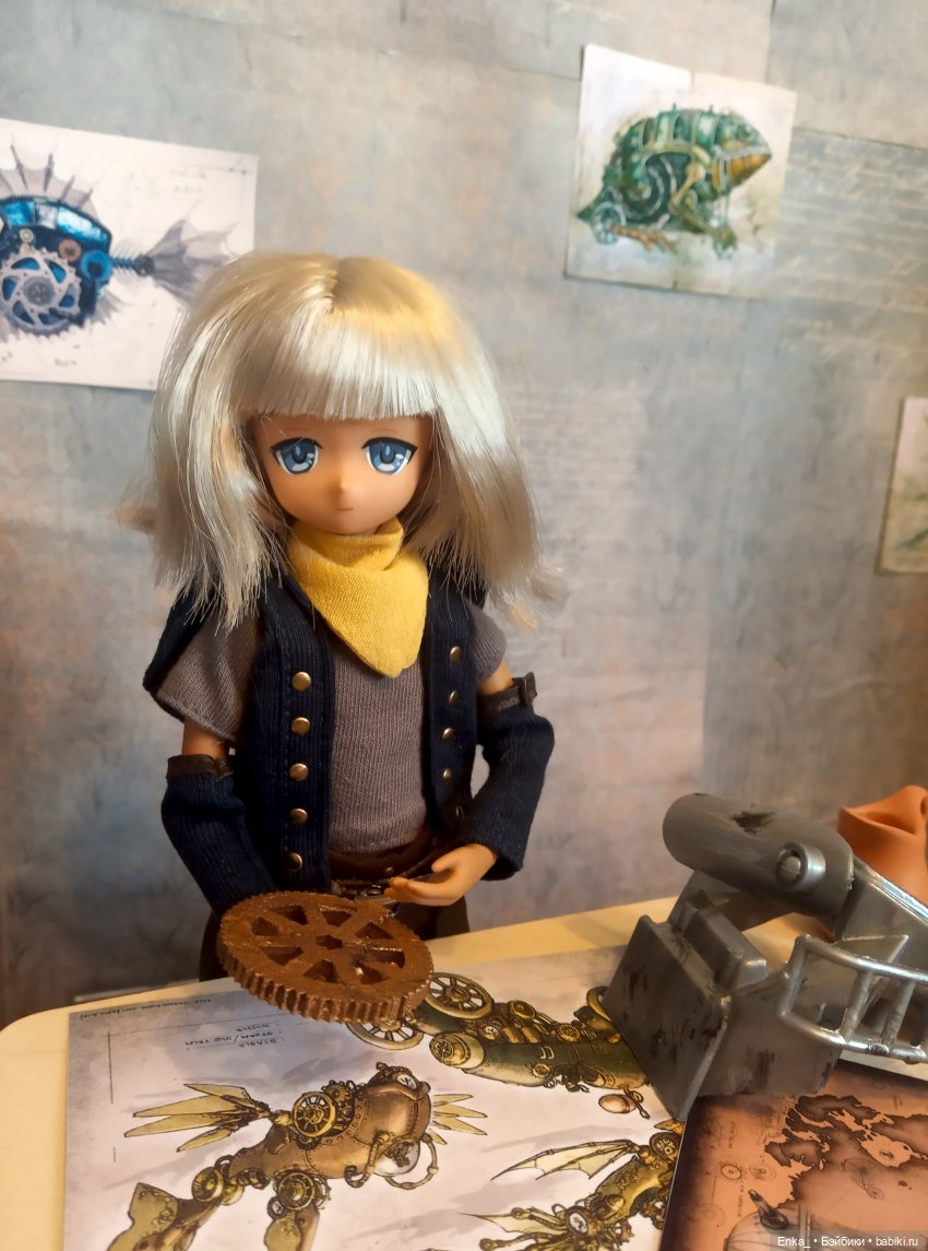 Квентин и Миюки в мастерской (Steampunk)