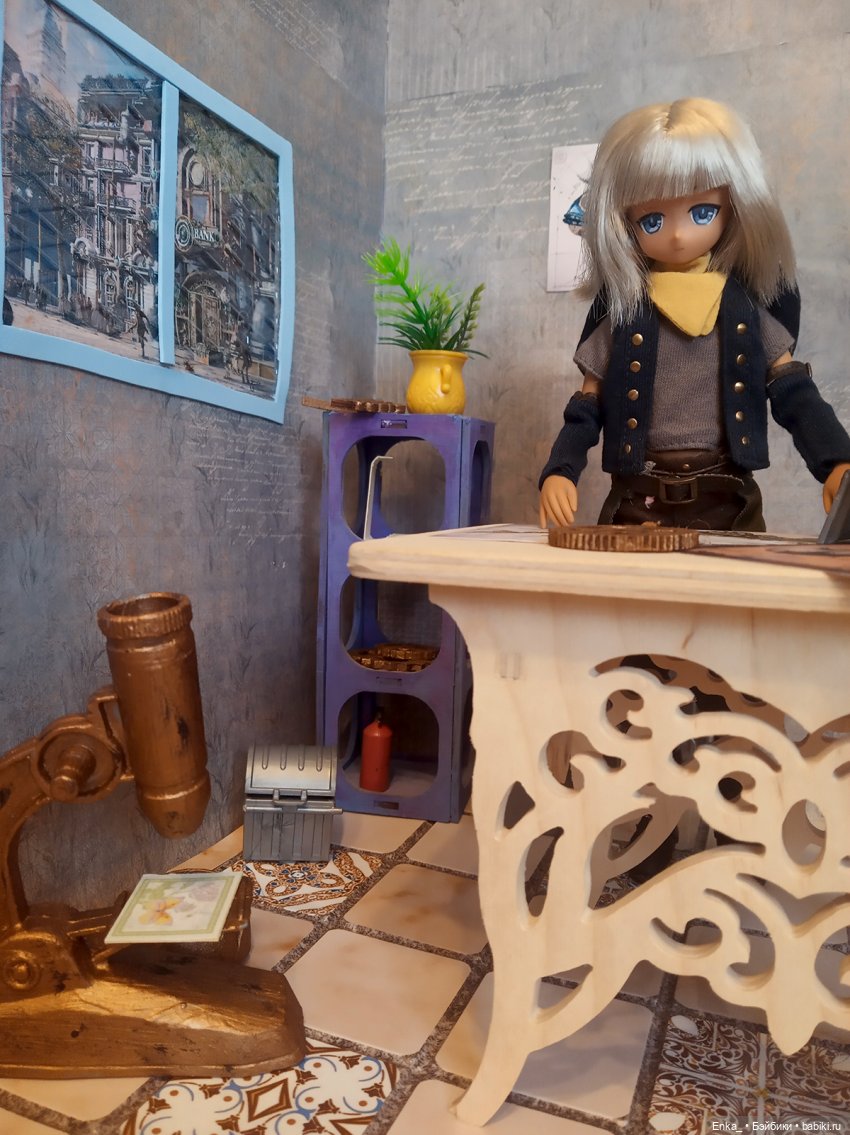 Квентин и Миюки в мастерской (Steampunk)