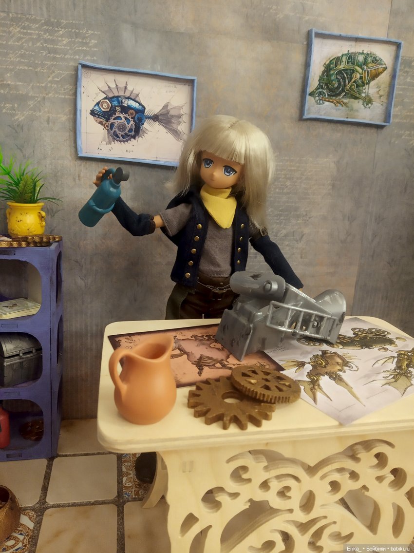 Квентин и Миюки в мастерской (Steampunk) (фото 5)