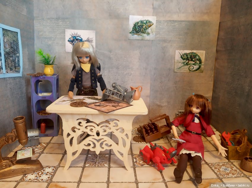 Квентин и Миюки в мастерской (Steampunk)