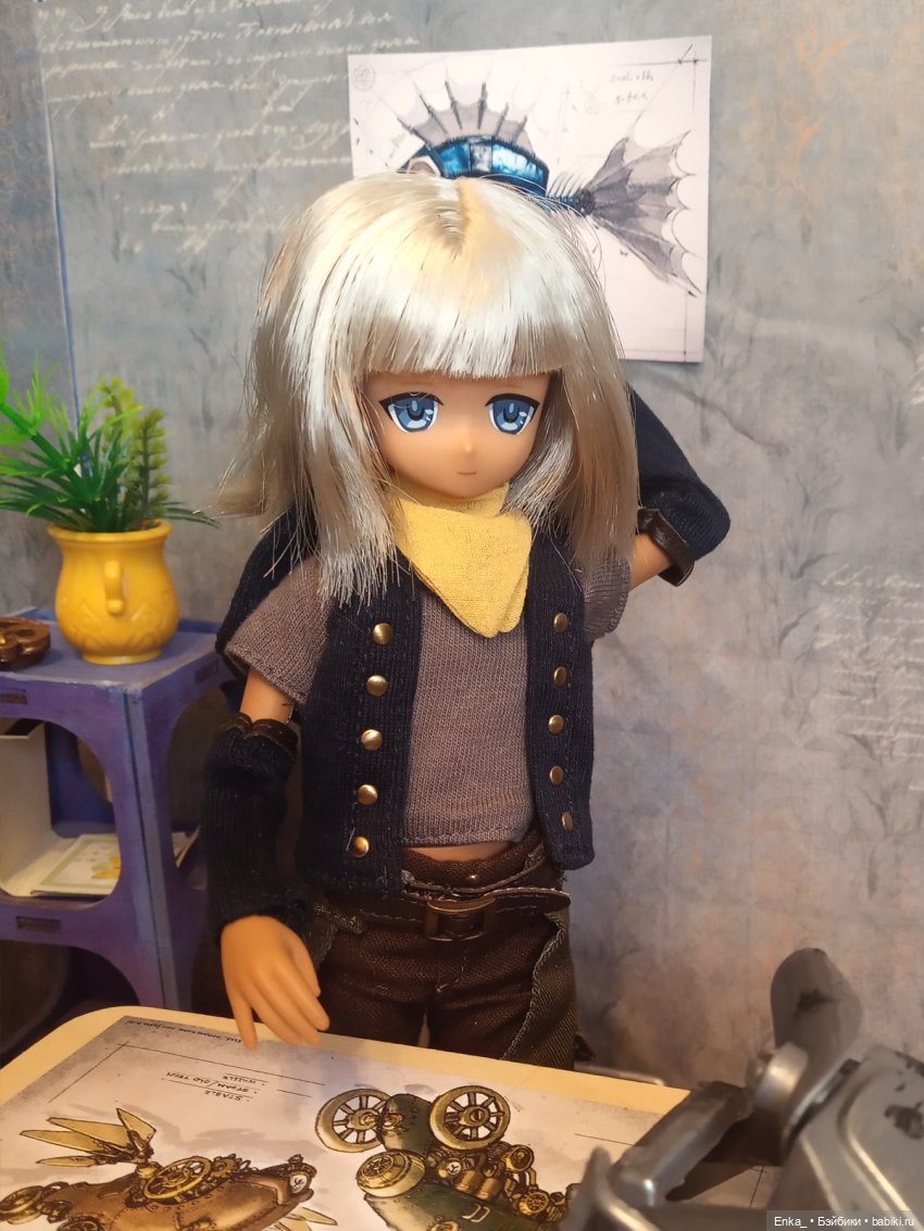 Квентин и Миюки в мастерской (Steampunk)