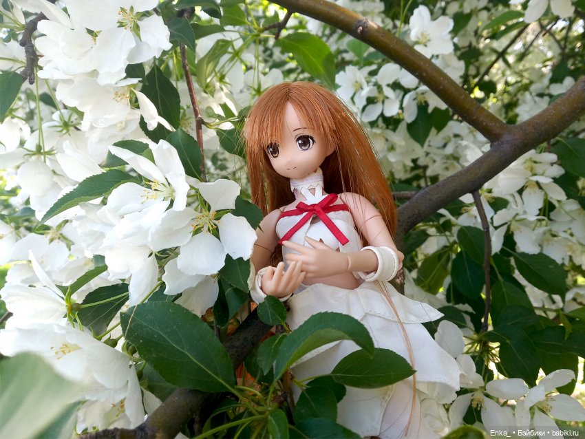 Воздушная Асуна в цветущих ветвях (фото 6)