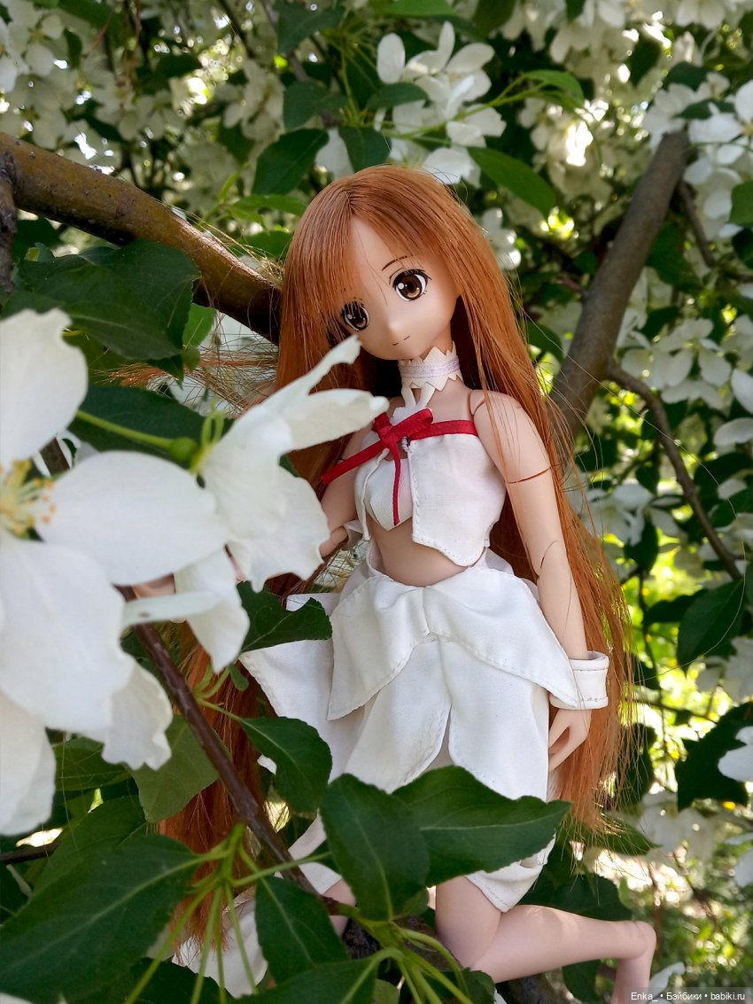 Воздушная Асуна в цветущих ветвях