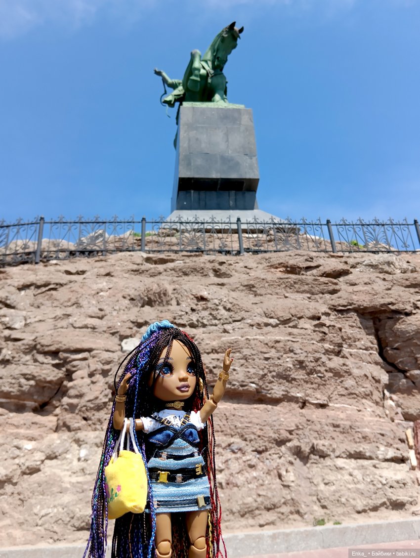 Кристина на фонтанах в Уфе