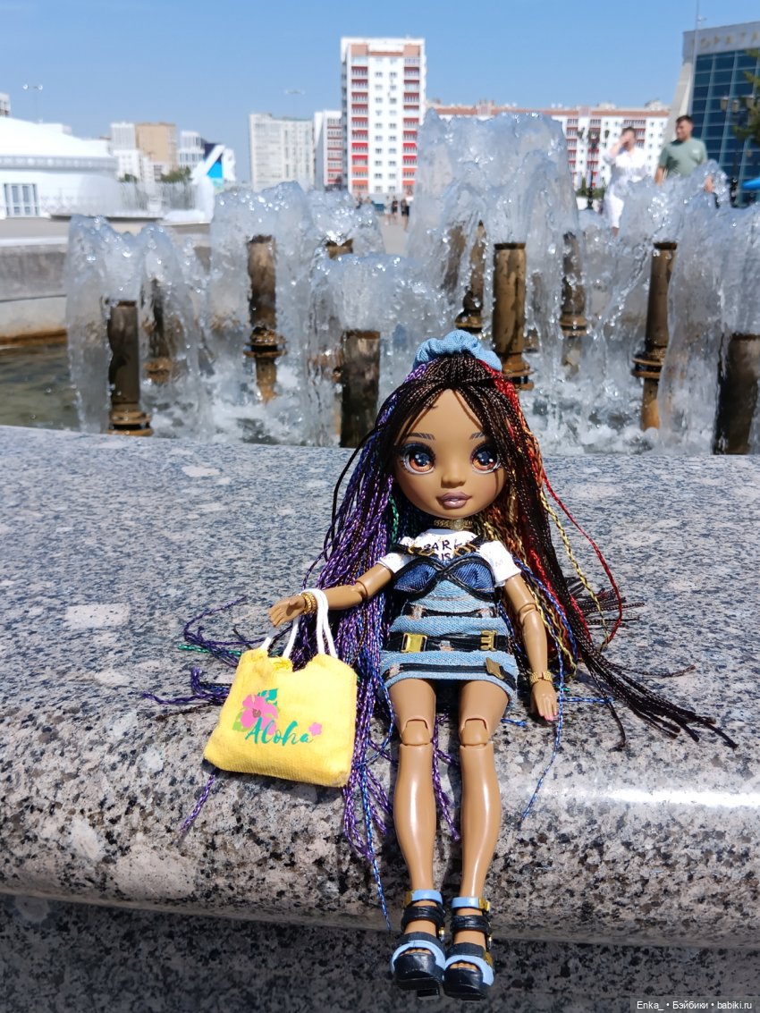 Кристина на фонтанах в Уфе (фото 4)