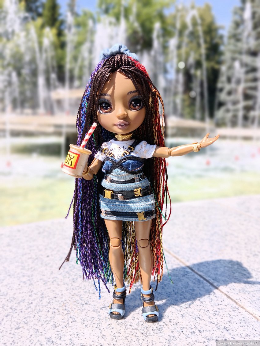 Кристина на фонтанах в Уфе