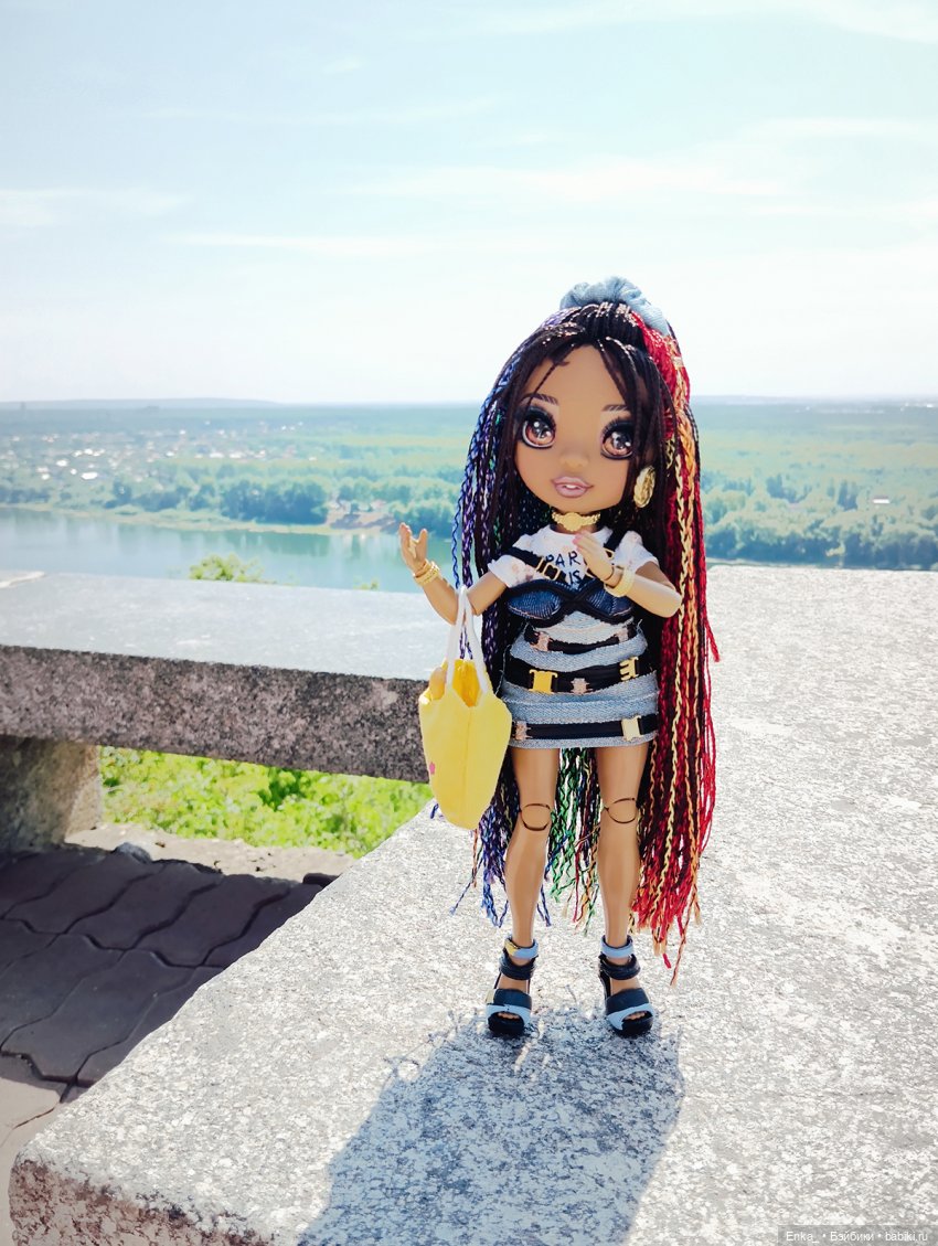 Кристина на фонтанах в Уфе