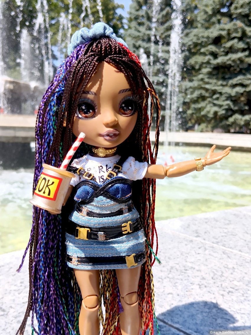 Кристина на фонтанах в Уфе