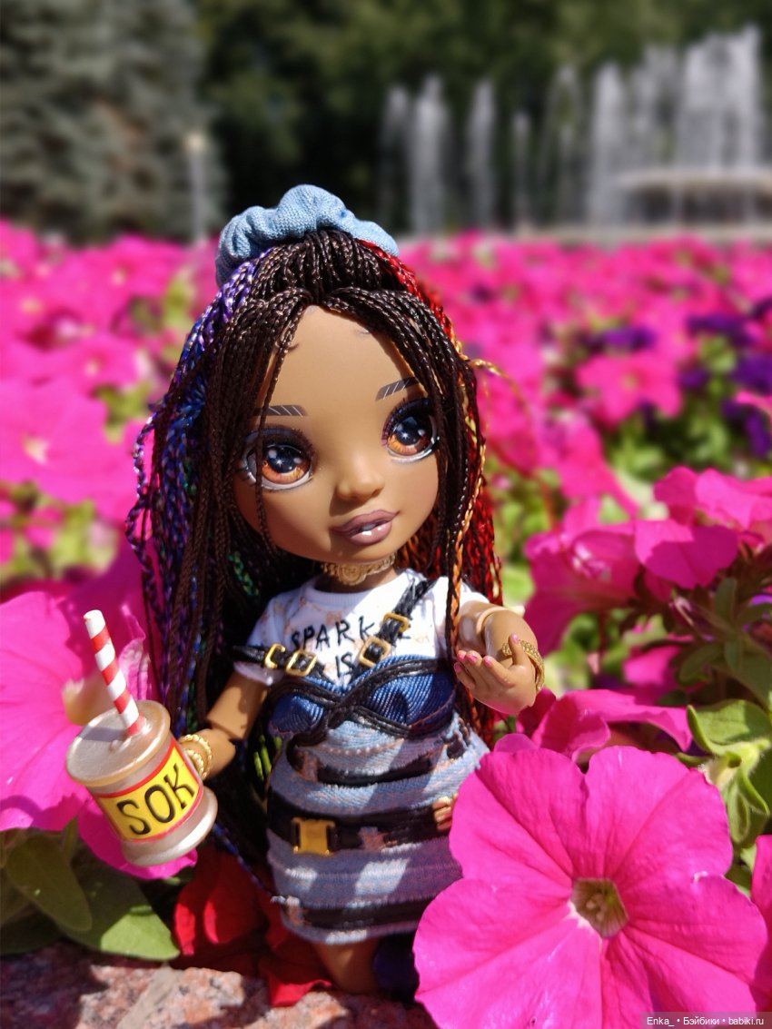 Кристина на фонтанах в Уфе