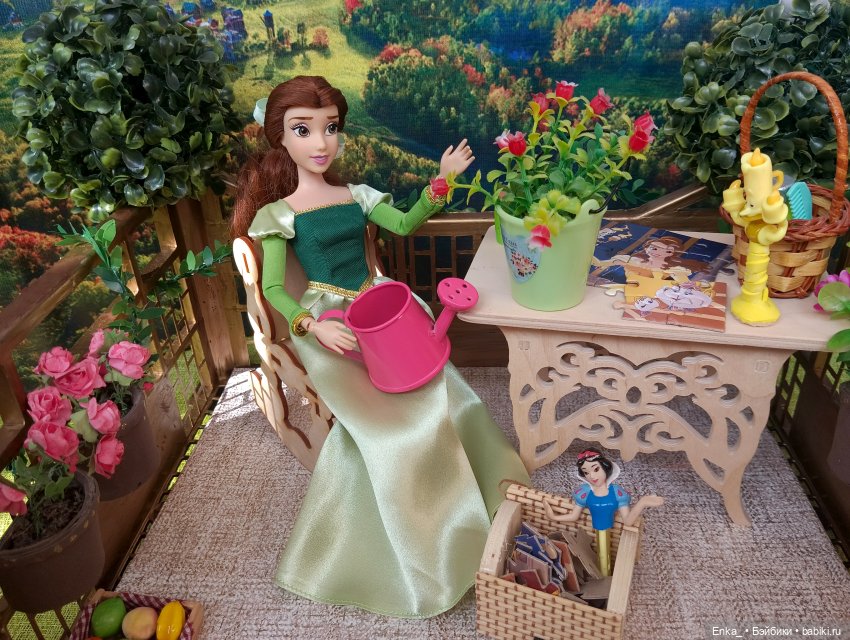Уютный балкончик Белль — Куклы Disney Animators и Принцессы Диснея: Disney Store