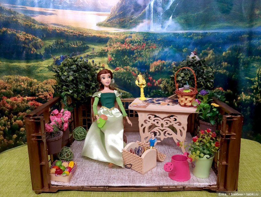 Уютный балкончик Белль — Куклы Disney Animators и Принцессы Диснея: Disney Store
