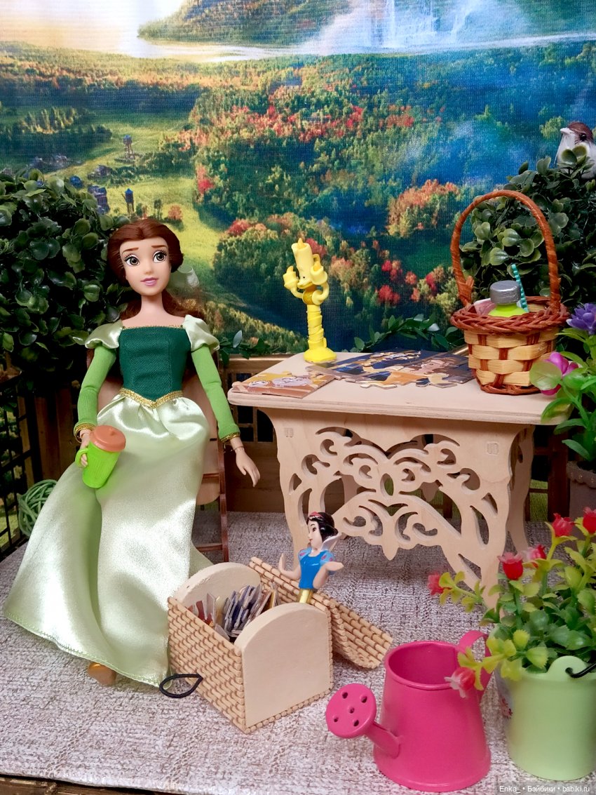 Уютный балкончик Белль — Куклы Disney Animators и Принцессы Диснея: Disney Store (фото 8)