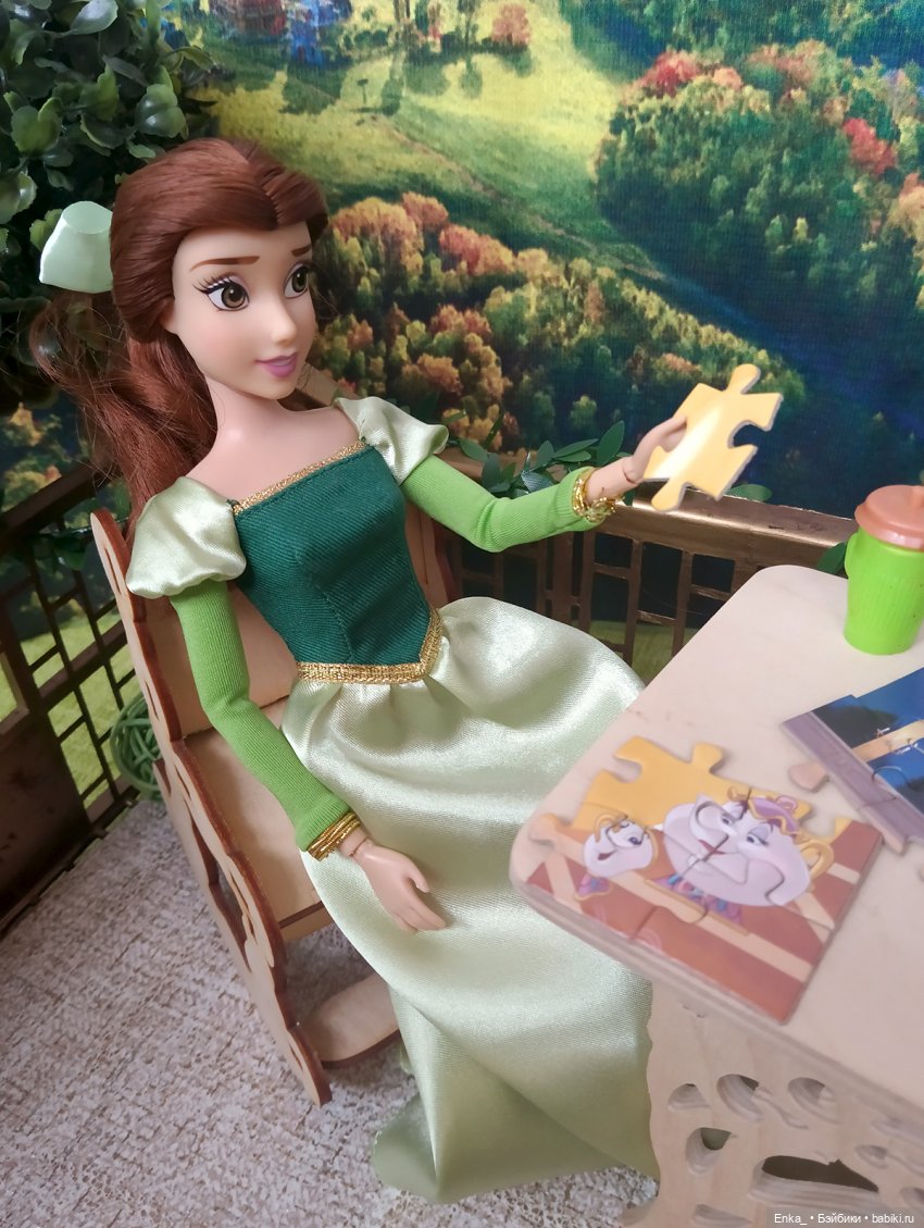 Уютный балкончик Белль — Куклы Disney Animators и Принцессы Диснея: Disney Store (фото 4)