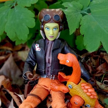 Гера Синдулла тестирует динозавра