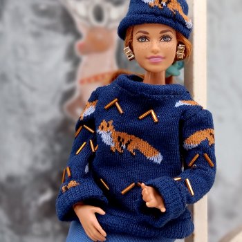 Мэгги-лисичка в зимнем образе 🧣