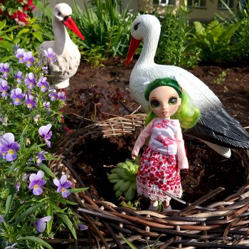 Джейд в гостях у аистов