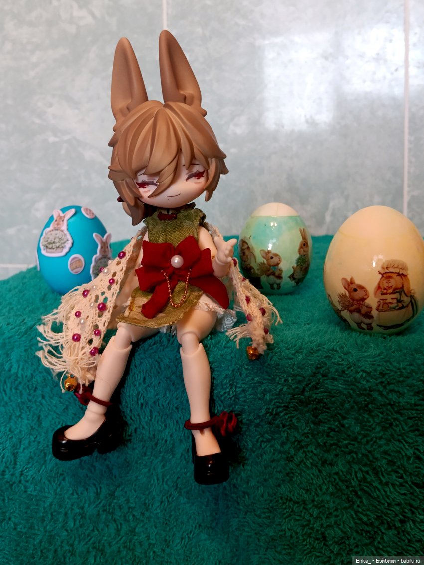 Светлой Пасхи с пасхальным кроликом