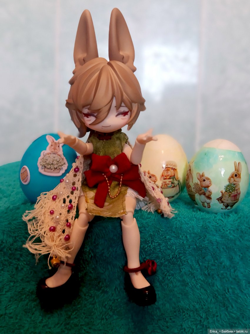 Светлой Пасхи с пасхальным кроликом