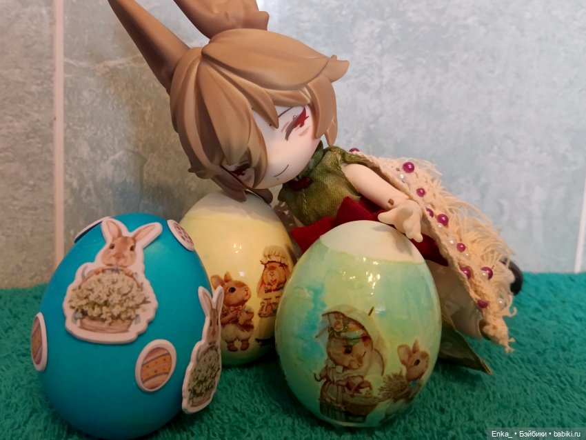 Светлой Пасхи с пасхальным кроликом (фото 9)